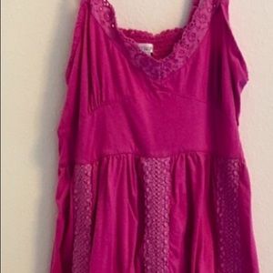 Pink boho festival dress